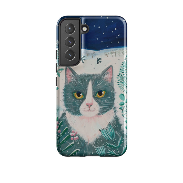 Samsung Tough Case - Xmas Cat By Mary Stubberfield