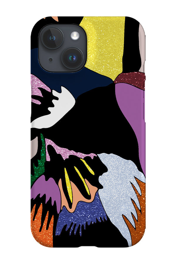 Glitter Feathers Phone Case (Yellow) For Iphone & Samsung