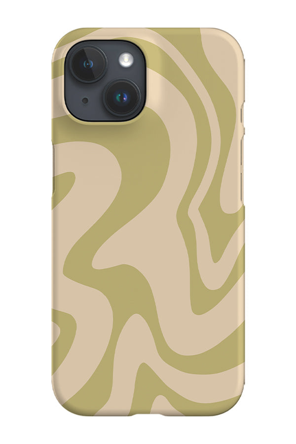 Abstract Wave Phone Case (Sage Green) For Iphone & Samsung