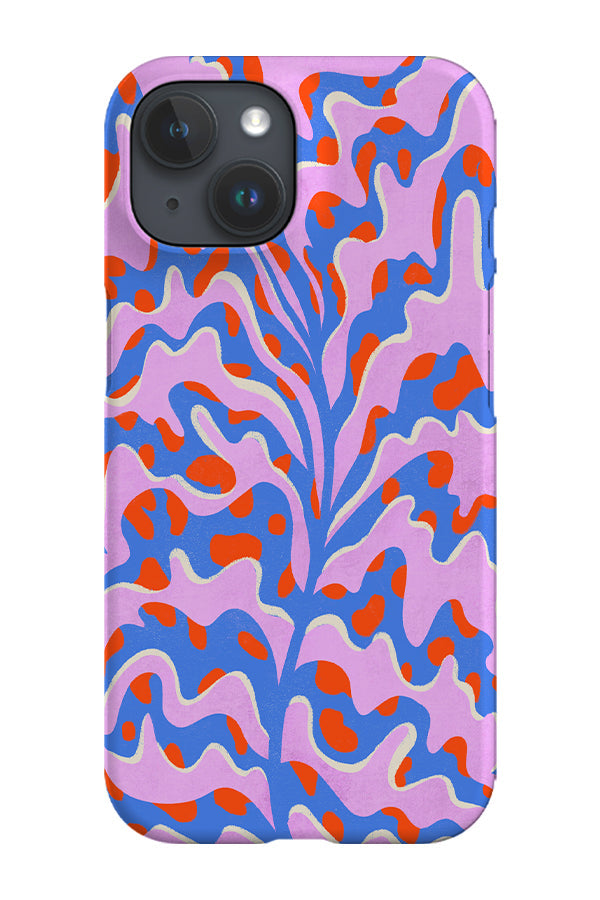 Abstract Botanical Plant Phone Case (Pink Blue) For Iphone & Samsung