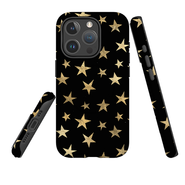 iPhone MagSafe Tough Case - Black and Gold Stars