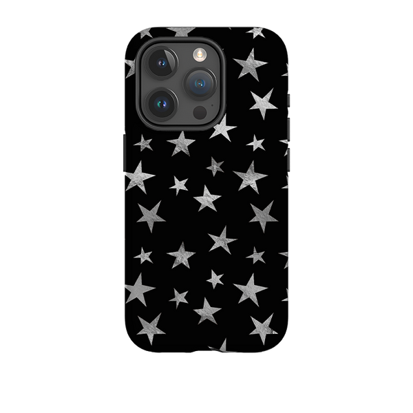 iPhone Tough Case - Black and Silver Stars