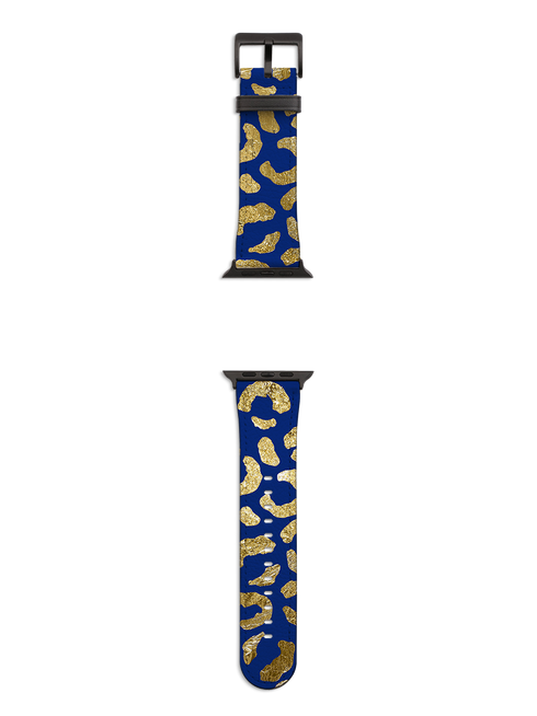 Blue Brush Apple Watch Strap