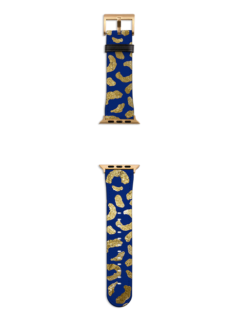 Blue Brush Apple Watch Strap