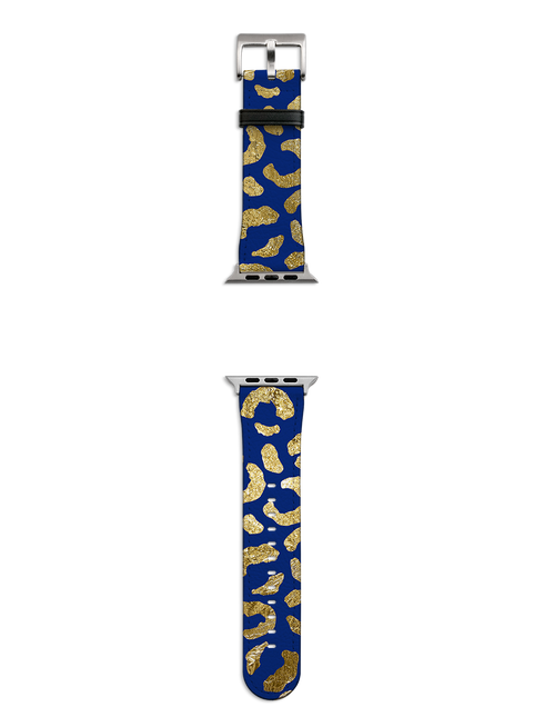 Blue Brush Apple Watch Strap