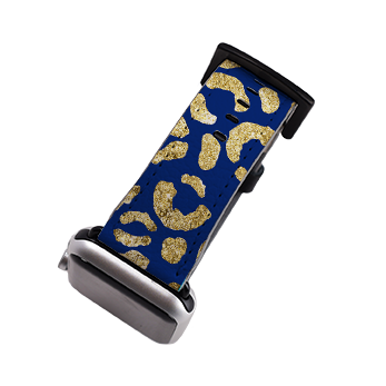 Blue Brush Apple Watch Strap