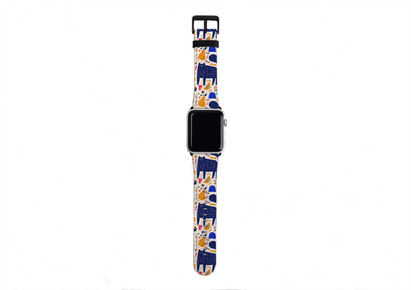 Blue Cat Apple Watch Strap