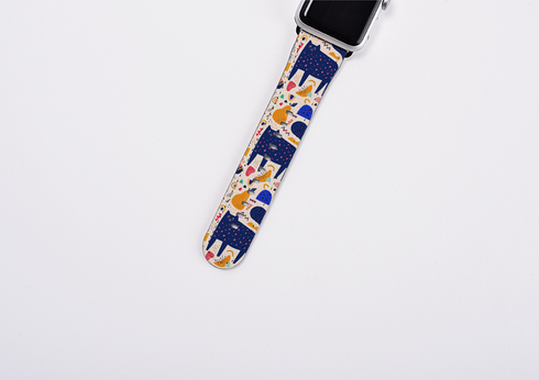 Blue Cat Apple Watch Strap