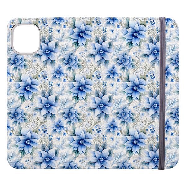 Blue Floral III Wallet Case