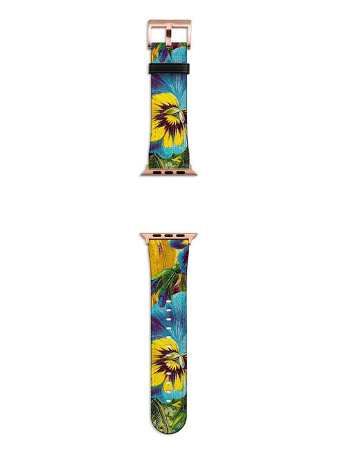 Blue Garden Apple Watch Strap