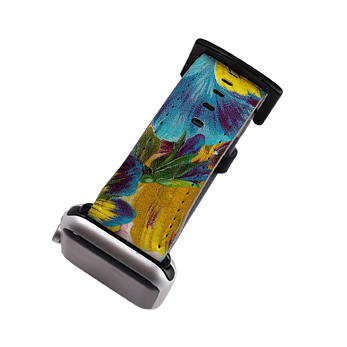 Blue Garden Apple Watch Strap
