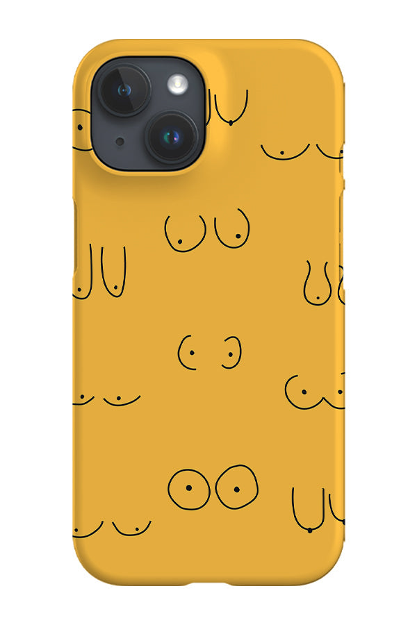 Boob Print Phone Case (Yellow) For Iphone & Samsung