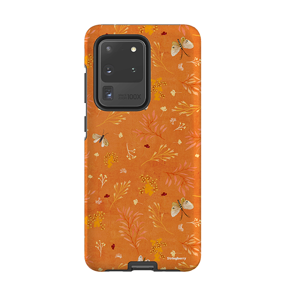 Samsung Tough Case - Blush Floral Orange By Katherine Quinn