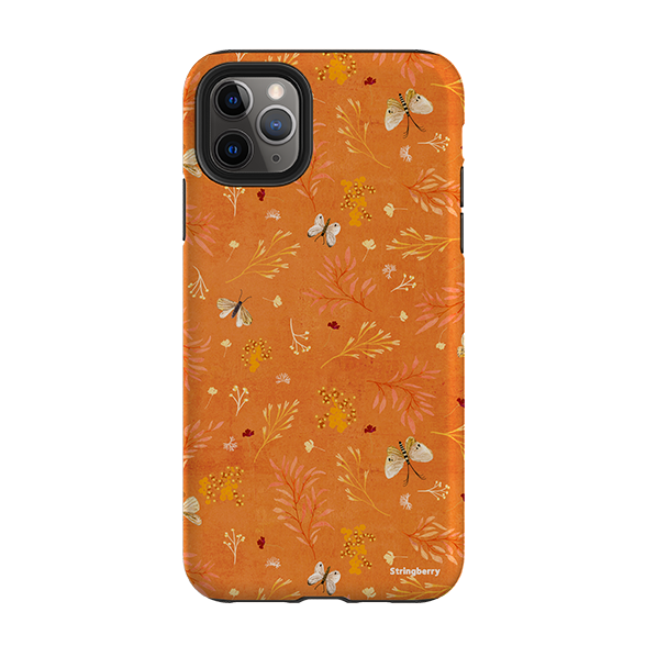 iPhone Tough Case - Blush Floral Orange By Katherine Quinn