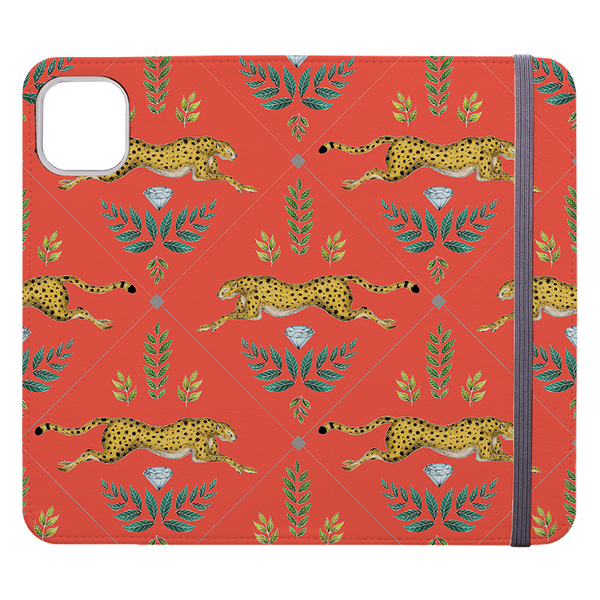 Cheetah Red By Catherine Rowe Wallet case