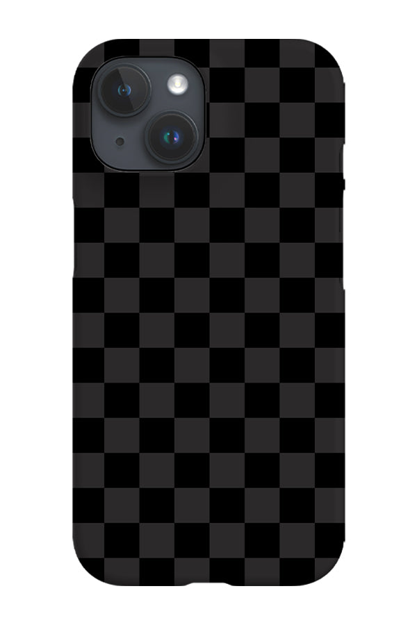 Checkered Phone Case (Grey Black) For Iphone & Samsung