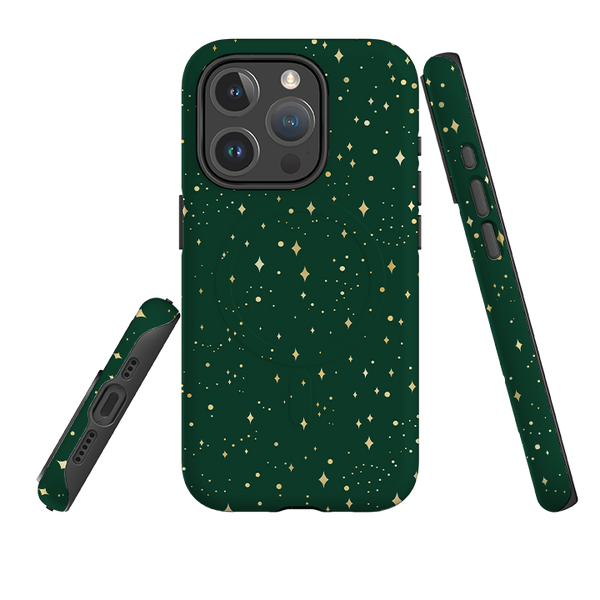 iPhone MagSafe Tough Case - Forest Green Cosmos