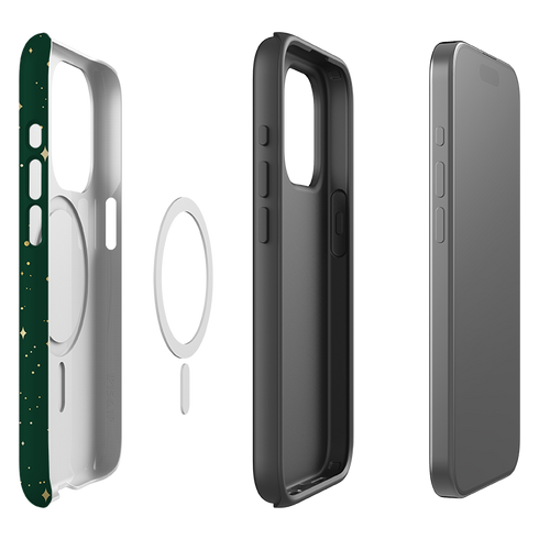 iPhone MagSafe Tough Case - Forest Green Cosmos