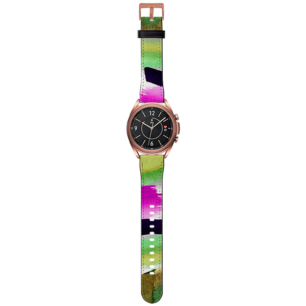 Garden Painting By Kitty Joseph Samsung Watch Strap