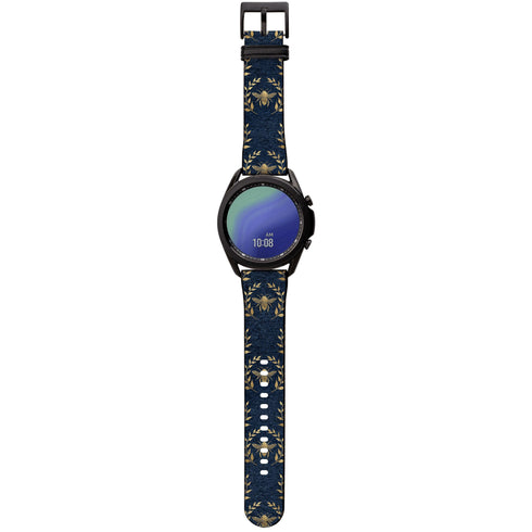 Golden Bees Navy Samsung Watch Strap