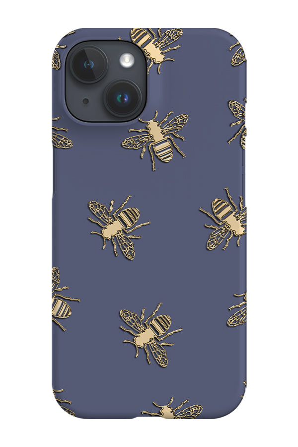 Bees Lux Phone Case (Blue & Gold) For Iphone & Samsung