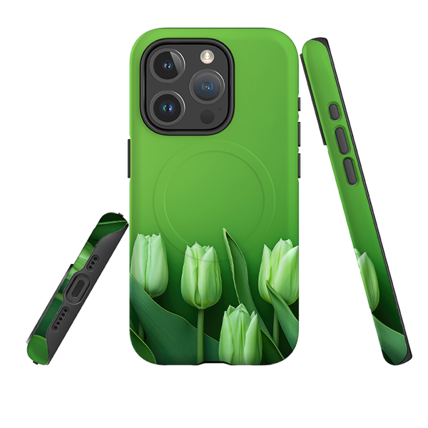 iPhone MagSafe Tough Case - Green Floral