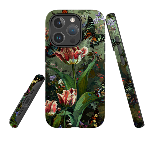 iPhone MagSafe Tough Case - Green Vyne Butterflies