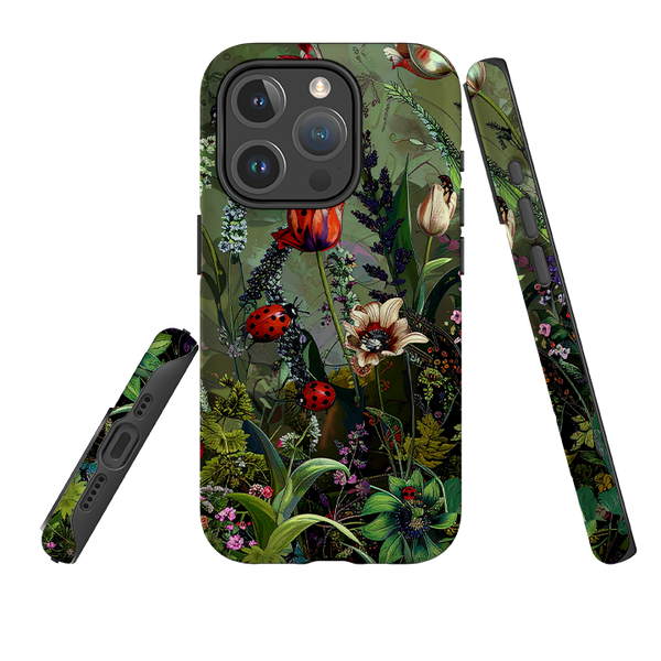 iPhone MagSafe Tough Case - Green Vyne Ladybirds