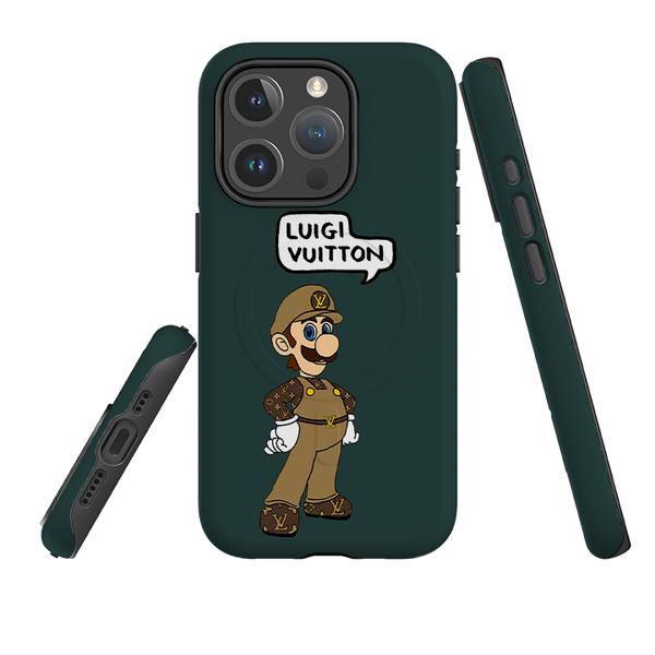 iPhone MagSafe Tough Case - Luigi Vuitton Forest Green By Angelica Hicks