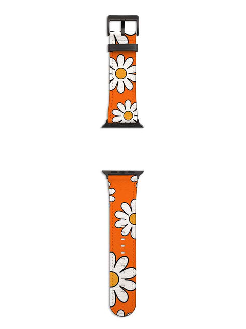 Orange Daisies Apple Watch Strap
