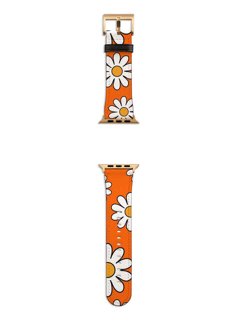 Orange Daisies Apple Watch Strap