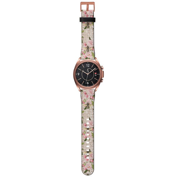 Pink Bees Samsung Watch Strap