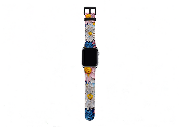 Pink Daisies II Apple Watch Strap