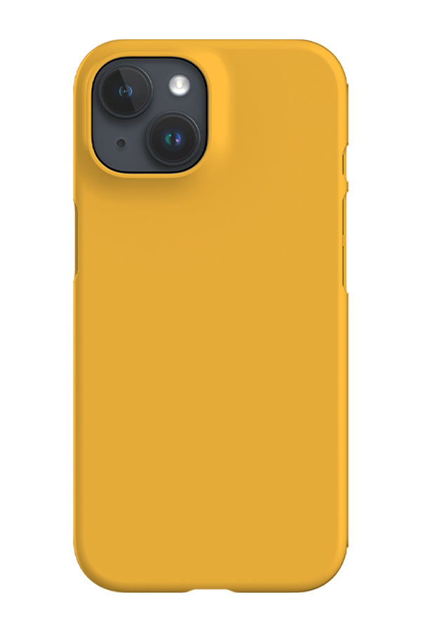 Plain Block Colour iPhone Phone Case (Butterscotch Yellow) For Iphone & Samsung