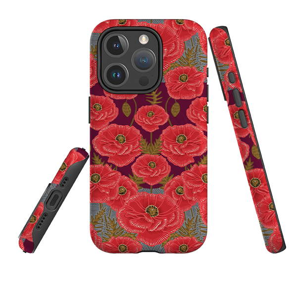 iPhone MagSafe Tough Case - Poppy Red By Kate Heiss