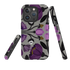 iPhone MagSafe Tough Case - Purple Flower Skull II By Nina Pace
