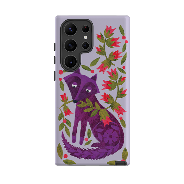 Samsung Tough Case - Purple Foxie By Tracey English