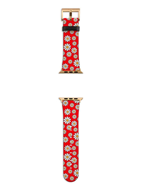 Red Daises Apple Watch Strap