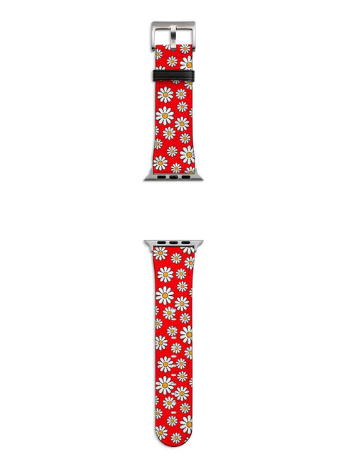 Red Daises Apple Watch Strap