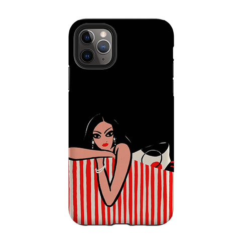 iPhone Tough Case - Red Stripe Sofa