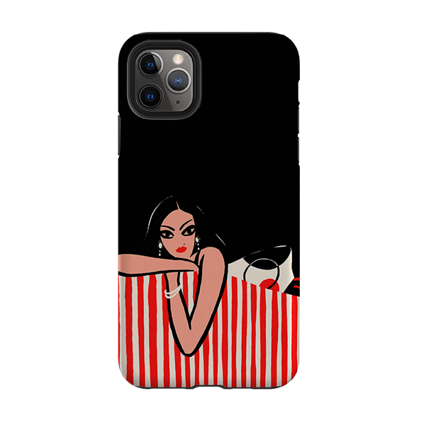 iPhone Tough Case - Red Stripe Sofa