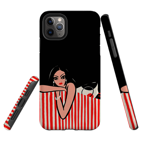 iPhone Tough Case - Red Stripe Sofa