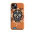 Sugar Skull Orange By Jade Mosinski Case and Card Case