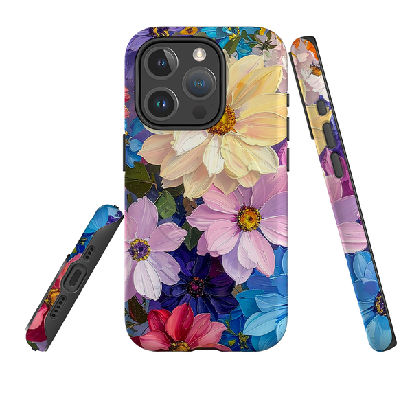 iPhone MagSafe Tough Case - Summer Floral Blue Garden