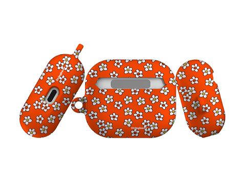 Smiley Orange Airpod Case