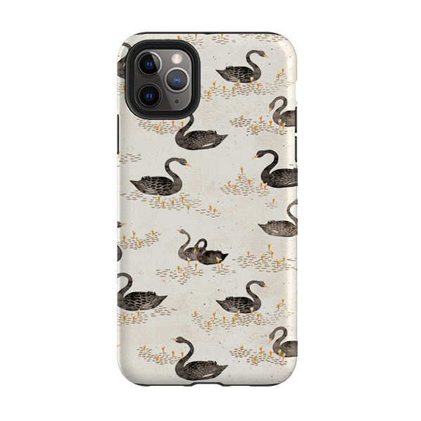 iPhone Tough Case - Swans Cream By Katherine Quinn