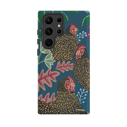 Samsung Tough Case - Three French Hens By Kate Heiss