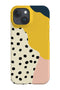 Wavy Shapes & Small Dots Phone Case (Yellow) For Iphone & Samsung