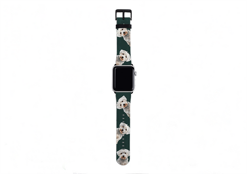 Westiepoo Forest Green Apple Watch Strap