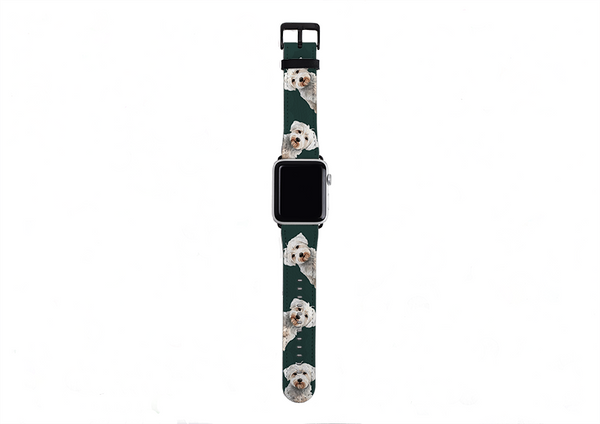 Westiepoo Forest Green Apple Watch Strap